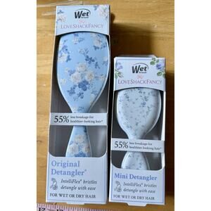 2 Wet Brush x LoveShackFancy Original & Mini Detangler Everblooming Rosettes